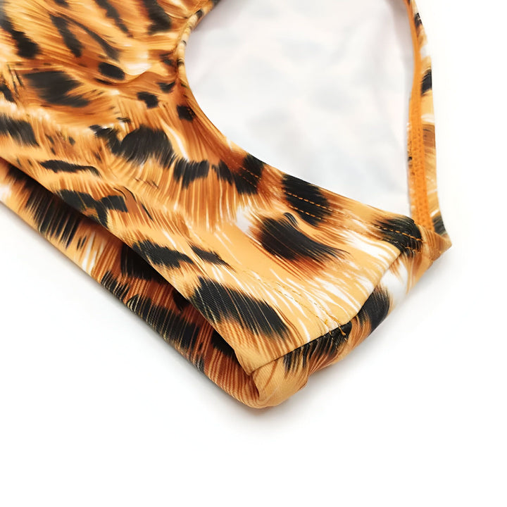 Maillot de bain homme imprimé tigre sexy taille basse - avec ou sans coquille
