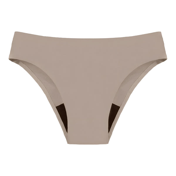 Culotte femme couleur chair, coupe classique, sous-vêtement confortable.