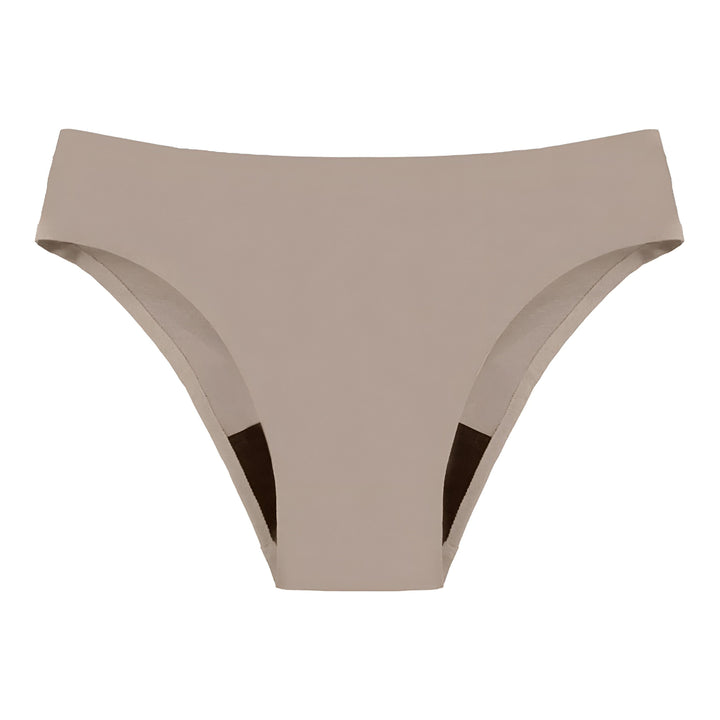 Culotte femme couleur chair, coupe classique, sous-vêtement confortable.