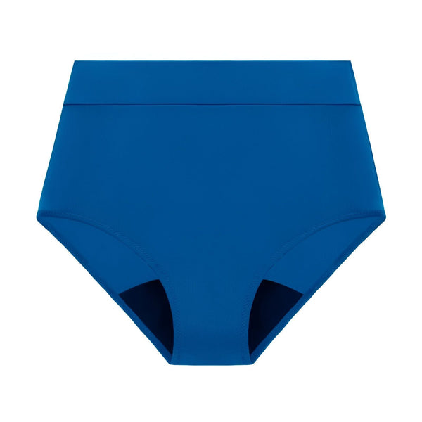 Culotte noire taille haute, idéale pour un confort optimal et un maintien parfait. Sous-vêtement féminin élégant et discret.