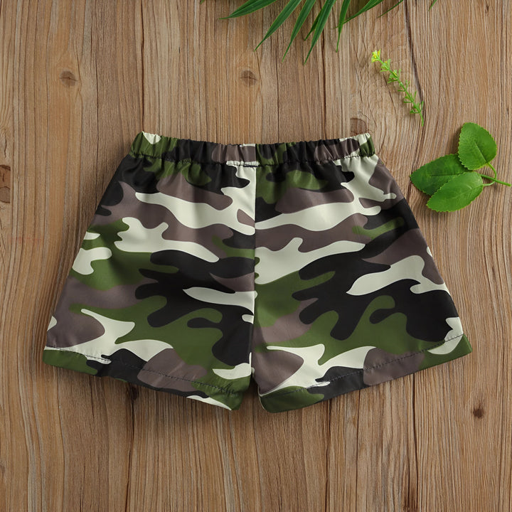 Short de bain bleu turquoise à motifs de palmiers et fleurs blanches, cordon blanc à la taille, vêtement d'été.