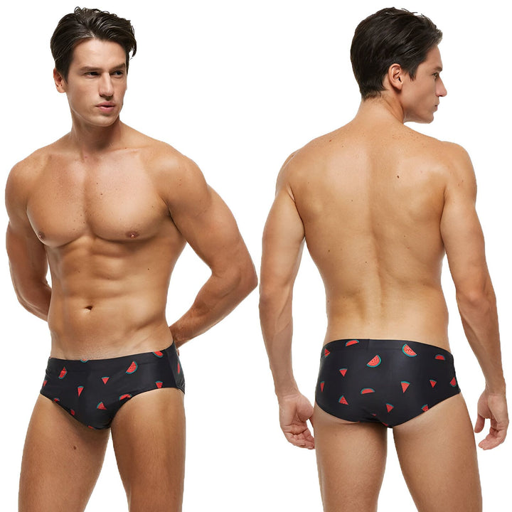 Slip de bain homme motif pastèque ou cocotier - Maillot piscine

