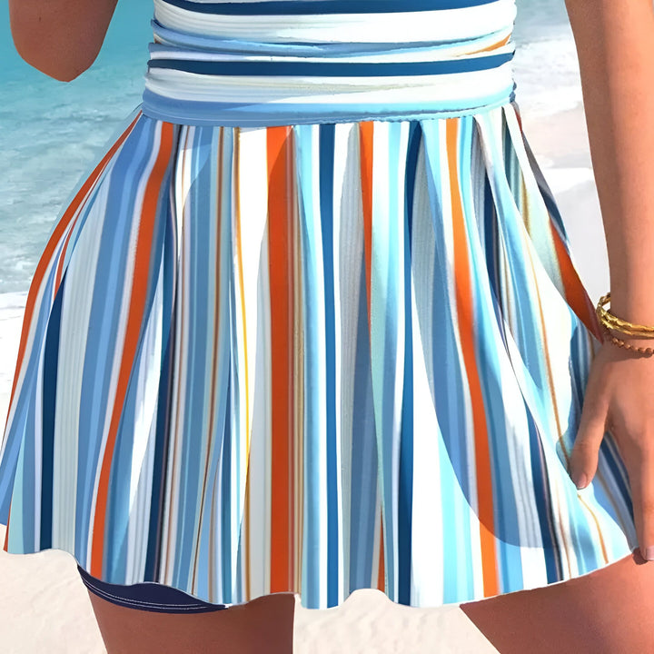 Tankini Rayures Élégant et Confortable
